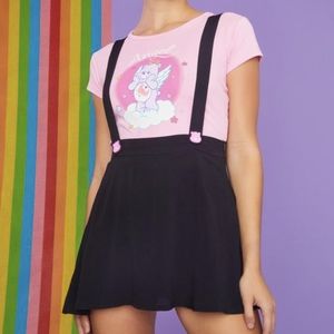 NEW Dolls Kill Care Bears Pocket Suspender Skirt XL